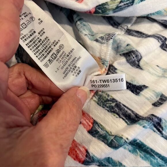 Tommy Bahama Striped Navy White Sleeveless Dress Built in Bra Size XS - Picture 10 of 10